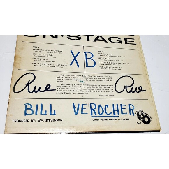 Vtg Marvin Gaye Recorded Live On Stage Rare 33 RPM 12 Vinyl Album - Picture 14 of 16